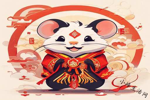 福如东海，生肖鼠的智慧与积极力量